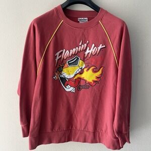 Flamin Hot Cheetos Crewneck Sweatshirt Small Chester‎ Cheetah